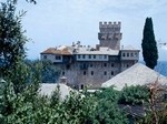 Le monastère Stavronikita sur le mont Athos