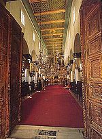 Intérieur de l'église du monastère Sainte Catherine du mont Sinai