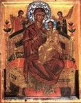 Icone de la Vierge en Gloire Grèce XVIe siècle