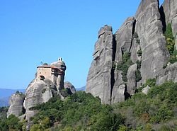 Monastere Saint Nicolas Anapafsas Meteores Grece