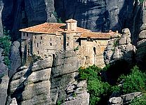 Le monastère de Roussanou Sainte Barbara