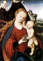 Lucas Cranach l'Ancien la Vierge et l'Enfant