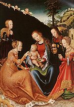 Lucas Cranach l'Ancien, Le mariage mystique de Sainte Catherine