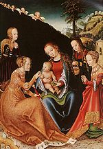 Lucas Cranach l'Ancien, Le mariage mystique de Sainte Catherine