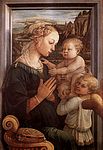 Fra Filippo Lippi, Vierge et Enfant avec deux Anges